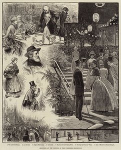 Schetsen bij de sluiting van de Visserijtentoonstelling